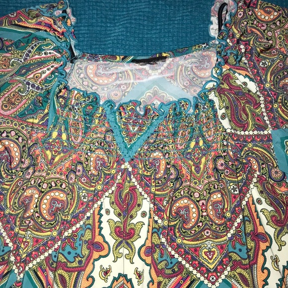 Paisley peasant top - Picture 2 of 7
